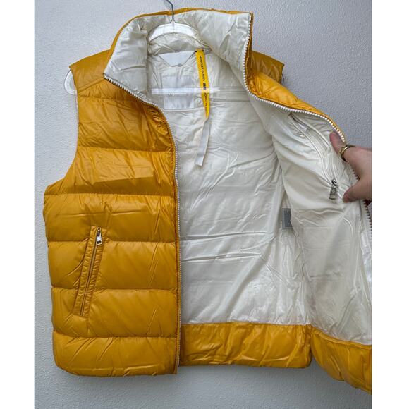 Moncler 1952 Park Down Puffer Vest Yellow Men Size 3 Zip Front - Picture 9 of 16